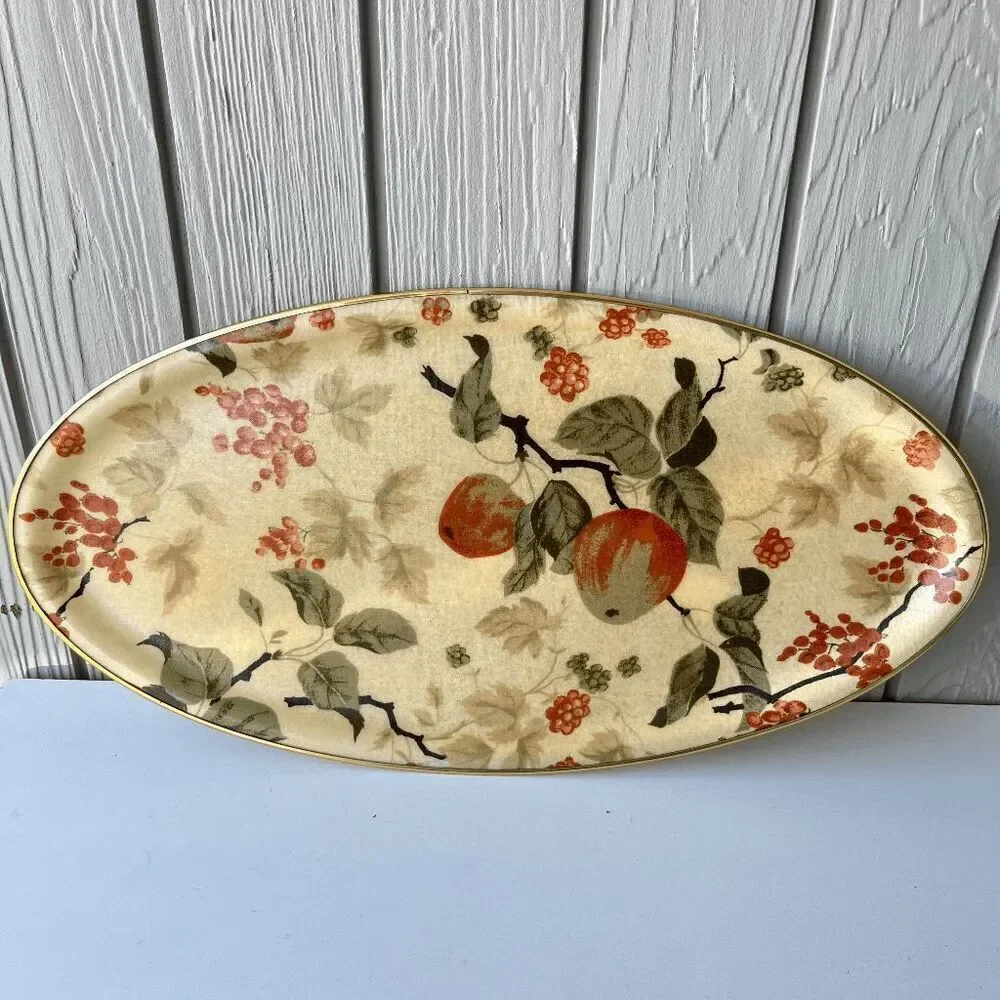 Arnold Designs LTD Chalford Glos Fiberglass Tray Fruit & Berry 1960s England VTG